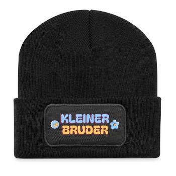 Petit frère et sœur Partenaire Look Partenaires - Beanie recyclé à patch - noir - Devant