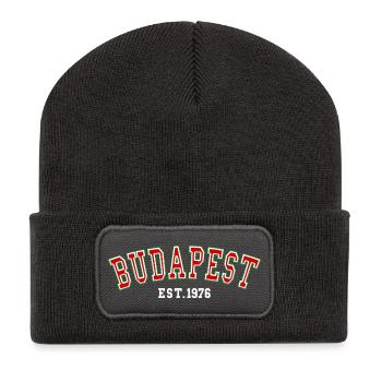 Budapest, gegründet 1976 - Recycelte Patch Beanie - Dunkelgrau - Vorne