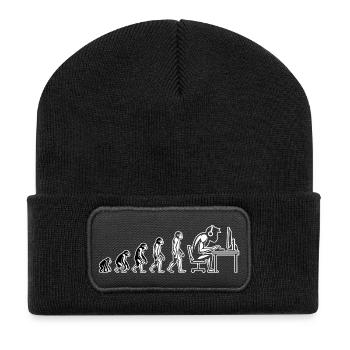 Human Development Office Humor - Recycled Patch Beanie - black - Front