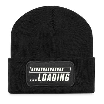 Progression du chargement de la barre de chargement - Beanie recyclé à patch - noir - Devant