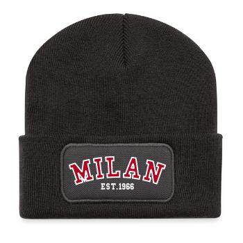 Milan Est. 1966 - Recycled Patch Beanie - dark grey - Front