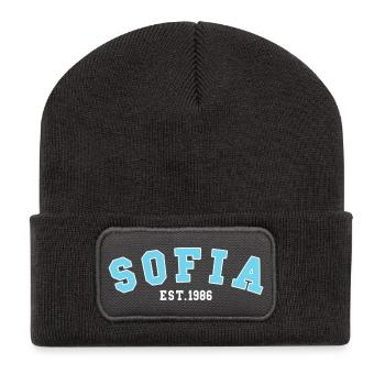 Sofia Est. 1986 - Recycled Patch Beanie - dark grey - Front