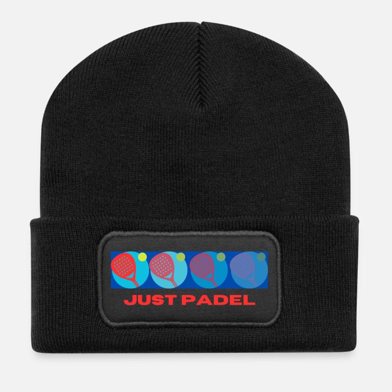 Cache juste Padel - Beanie recyclé à patch - noir