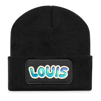 Job Louis - Beanie recyclé à patch - noir - Devant