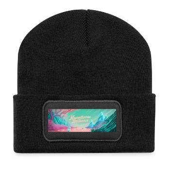 Neurodiverse Brilliance - Recycelte Patch Beanie - Schwarz - Vorne