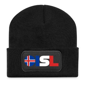 Iceland - Recycled Patch Beanie - black - Front