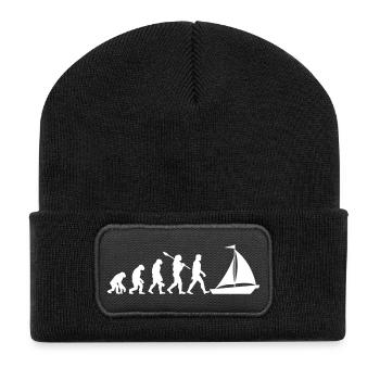 Evolution Sailing - Sailboat - Recycled Patch Beanie - black - Front