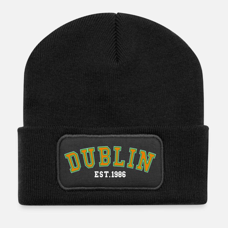 Dublin Est. 1986 - Recycled Patch Beanie - black