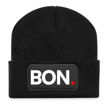 GUT | Reaktion des minimalistischen Humors - Recycelte Patch Beanie - Schwarz - Vorne