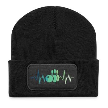 Bowling Heartbeat Bowler - Recycled Patch Beanie - black - Front