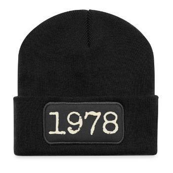 1978 Birthday Gift - Awesome since 1978 - Recycled Patch Beanie - black - Front