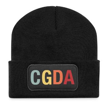 CGDA viola tuning string musician retro - Recycled Patch Beanie - black - Front