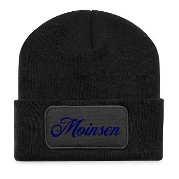 Moinsen (Magasin de laits1) - Beanie recyclé à patch - noir - Devant