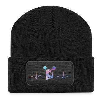 Cheerpom pom girls Mom Cheerleading - Beanie recyclé à patch - noir - Devant