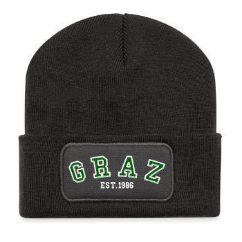 Graz fondée en 1986 - Beanie recyclé à patch - charbon - Devant