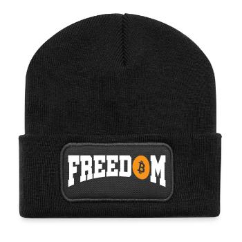 Liberté Bitcoin - Beanie recyclé à patch - noir - Devant