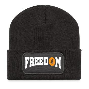 Freedom Bitcoin - Recycled Patch Beanie - dark grey - Front