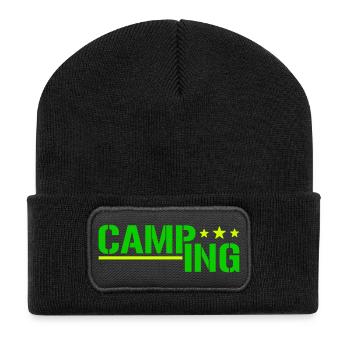 Camping - Recycled Patch Beanie - black - Front