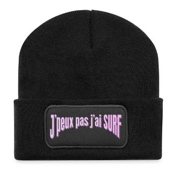 J’peux pas j’ai Surf - Beanie recyclé à patch - noir - Devant