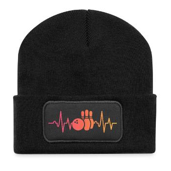 Bowling Sunset Heartbeat Bowler - Recycled Patch Beanie - black - Front