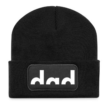 Best Dad Ever - Bester Papa - Vatertag - Recycelte Patch Beanie - Schwarz - Vorne