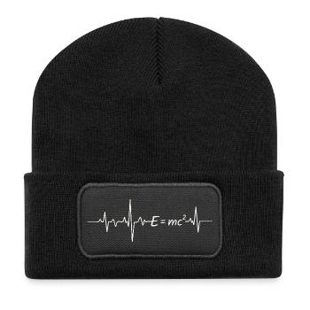 I Love Physics Theory of Relativity E=mc² - Recycled Patch Beanie - black - Front