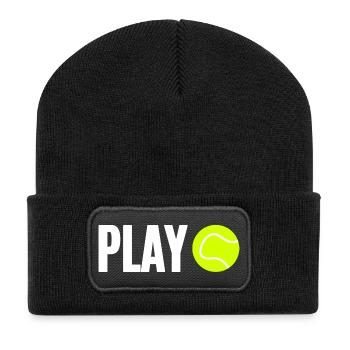 Tennis Tennis Player - Recycled Patch Beanie - black - Front