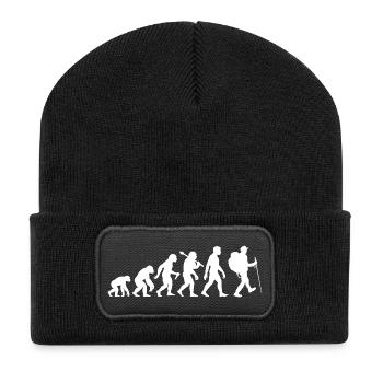 Hikers Evolution Hiking Bergsteiegen - Recycled Patch Beanie - black - Front
