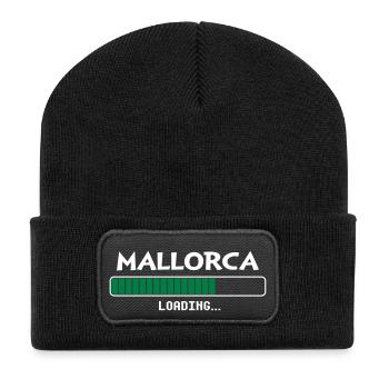 Mallorca loading loading bar - Recycled Patch Beanie - black - Front