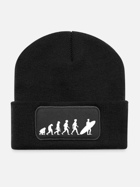 Evolution Surf Surfers surf surf - Beanie recyclé à patch - noir