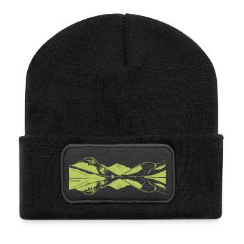 Wasdale view - Recycled Patch Beanie - black - Front