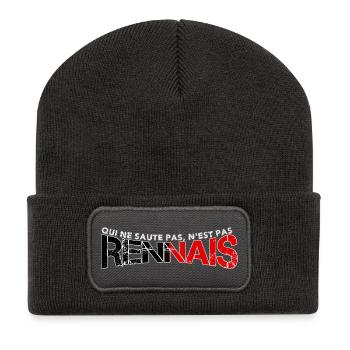 Qui ne saute pas, n'est pas Rennais - Beanie recyclé à patch - charbon - Devant