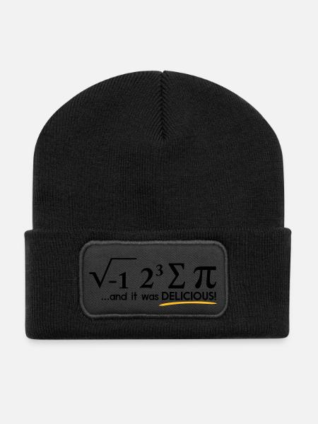 (i_ate_some_pie) - Recycled Patch Beanie - black