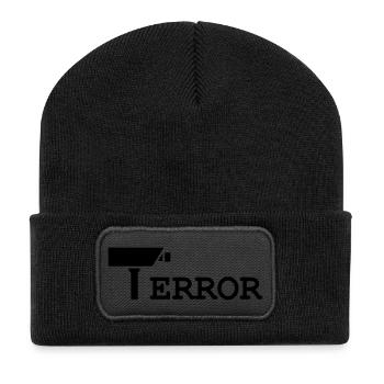 t error - Beanie recyclé à patch - noir - Devant