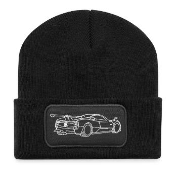 pagani Zonda - Recycled Patch Beanie - black - Front