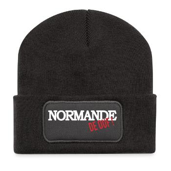 Normande de ouf - Beanie recyclé à patch - charbon - Devant