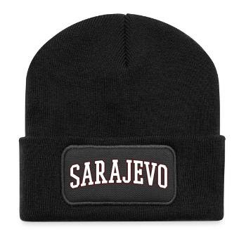 Sarajevo Bold Lettering - Recycled Patch Beanie - black - Front