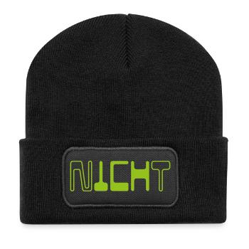 Nicht ICH - ICH Nicht  - Recycelte Patch Beanie - Schwarz - Vorne