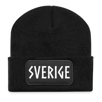 SVERIGE Suède Schweden - Beanie recyclé à patch - noir - Devant
