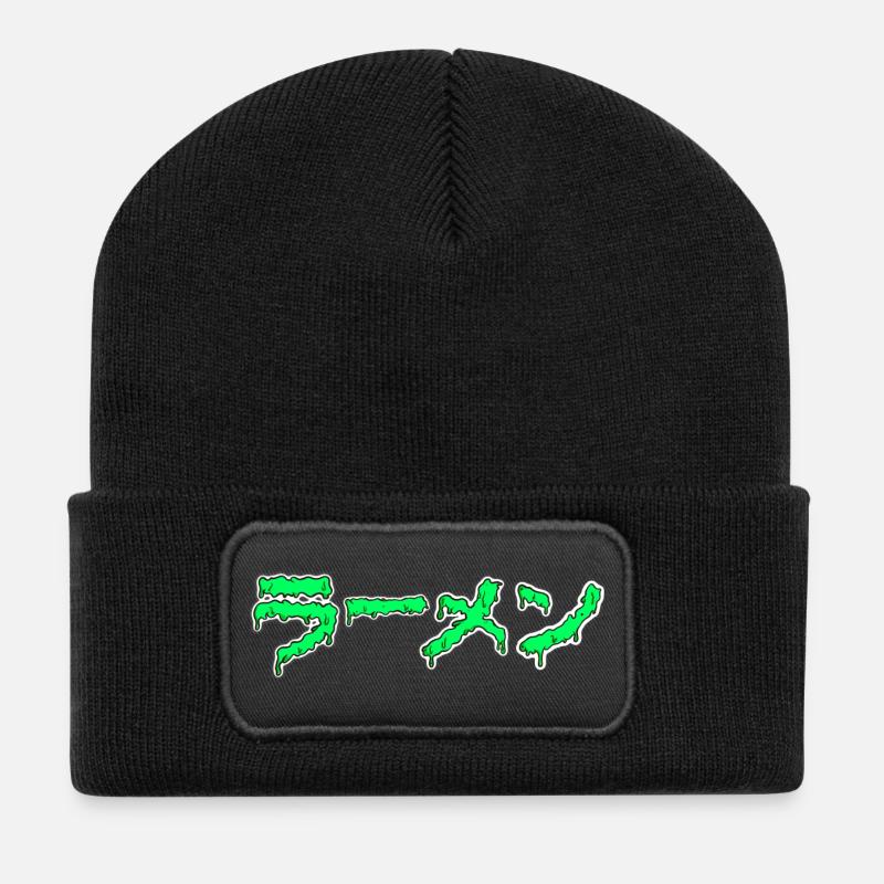 Dripping Ramen - Recycelte Patch Beanie - Schwarz