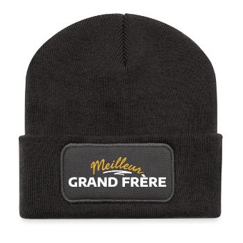 Design Inspired by Fraternity in Solidarity - Recycled Patch Beanie - dark grey - Front