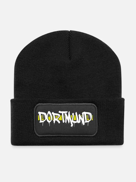Dortmund - Recycelte Patch Beanie - Schwarz