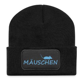 CITROUILLE - Beanie recyclé à patch - noir - Devant