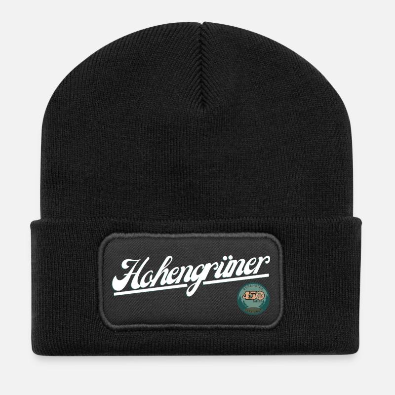 Hohengrüner - Recycelte Patch Beanie - Schwarz