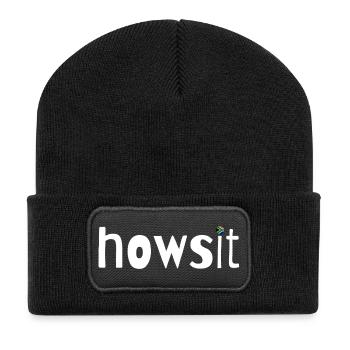 howsit - Recycled Patch Beanie - black - Front