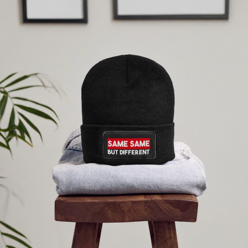 Same Same But Different Recycelte Patch Beanie