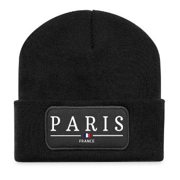PARIS - Recycled Patch Beanie - black - Front