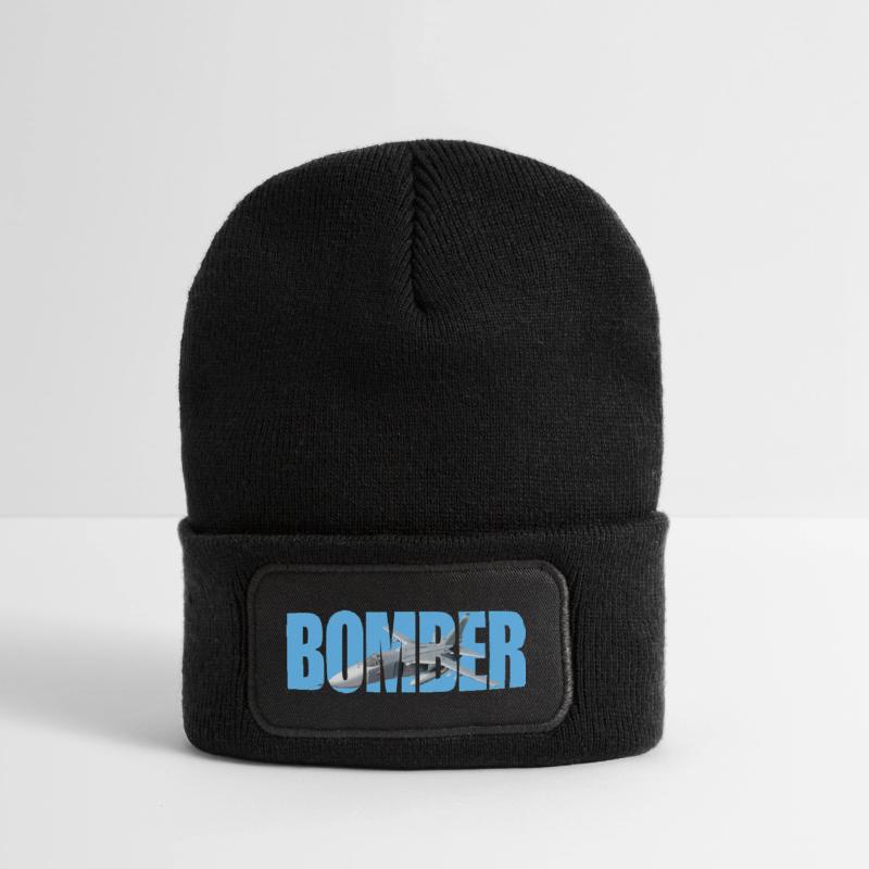 Bomber Su-24 Recycelte Patch Beanie