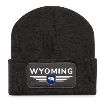 T-shirt de fan du Wyoming – Wild & Free - Beanie recyclé à patch - charbon - Devant