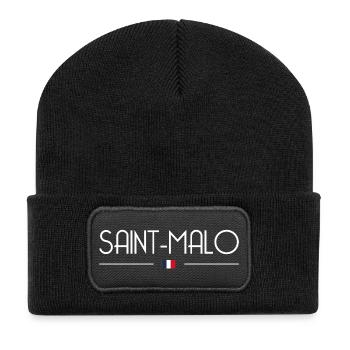 Saint-Malo - Recycled Patch Beanie - black - Front
